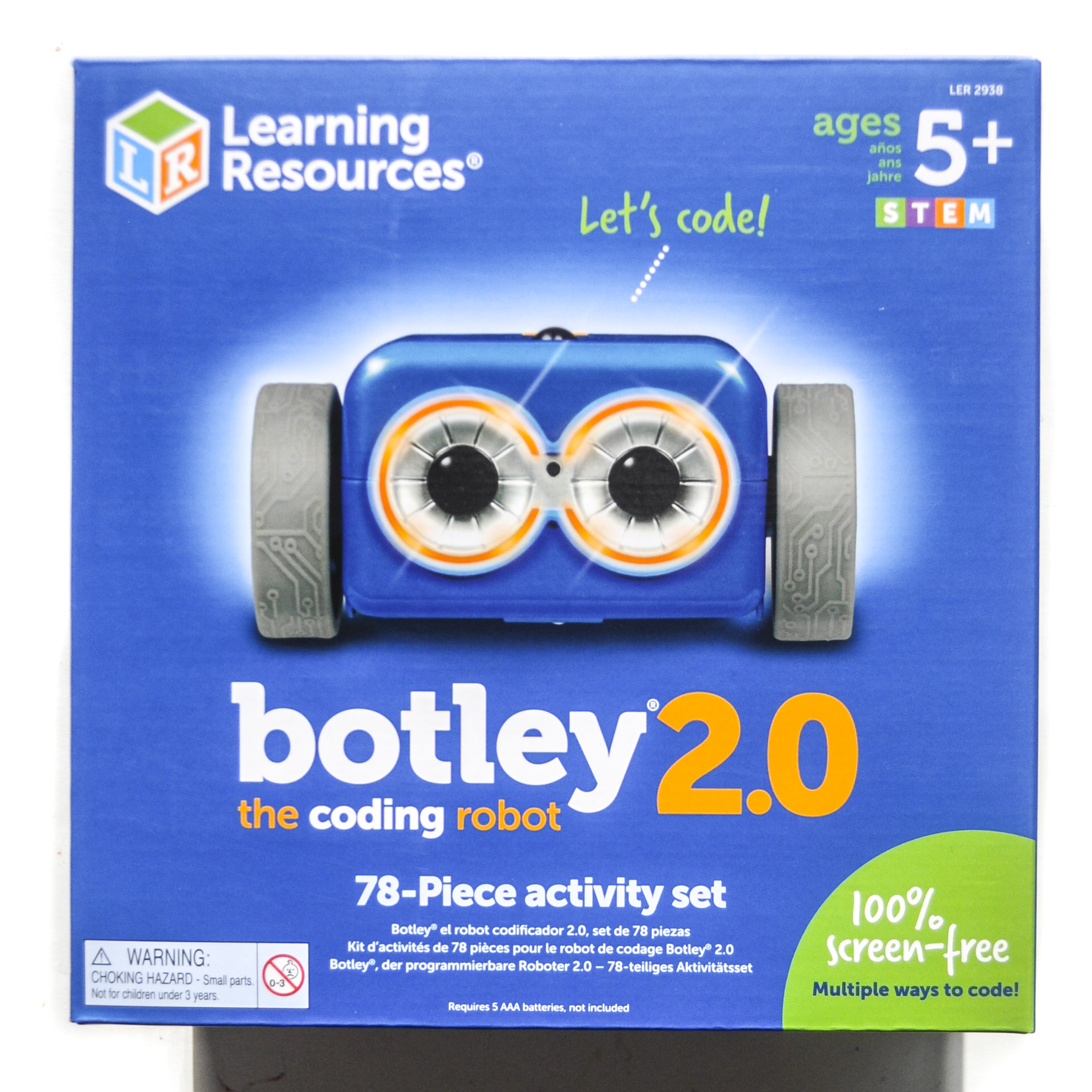 Learning Resources Botley The Coding Robot Facemask, Light Blue