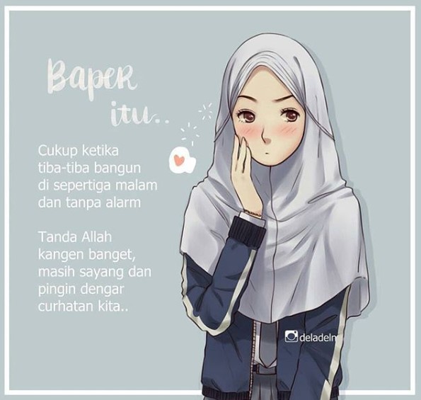 kartun muslimah dp instagram