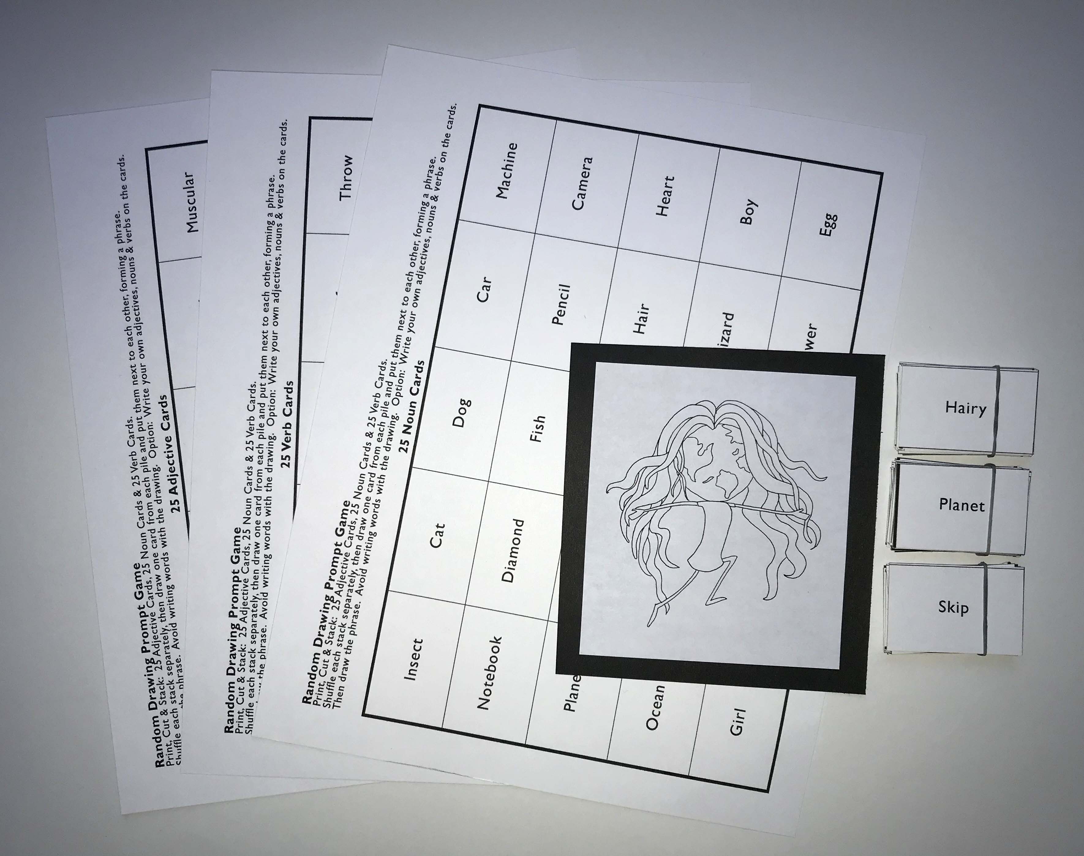 Hey, That's My Art Teacher Random Drawing Prompt Game