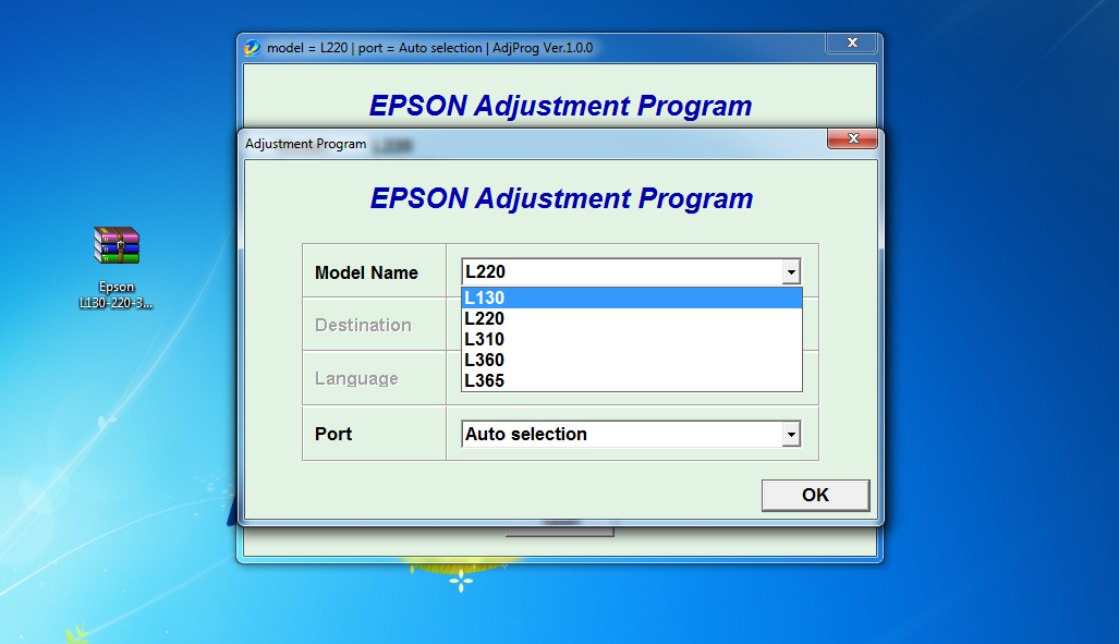 Epson Adjustment Program L210 Free