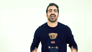 Nyle DiMarco using sign language to say Happy Thanksgiving
