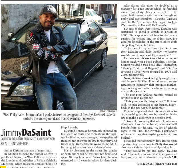 Jimmy Dasaint Featured in Philadelphia Weekly | @JimmyDaSaint1
