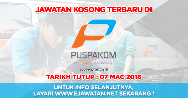 jawatan kosong puspakom 2018