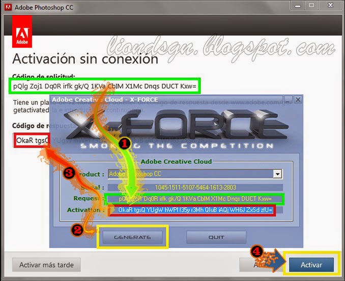 Keygen Adobe Creative Cloud XFORCE Lion Dsgn