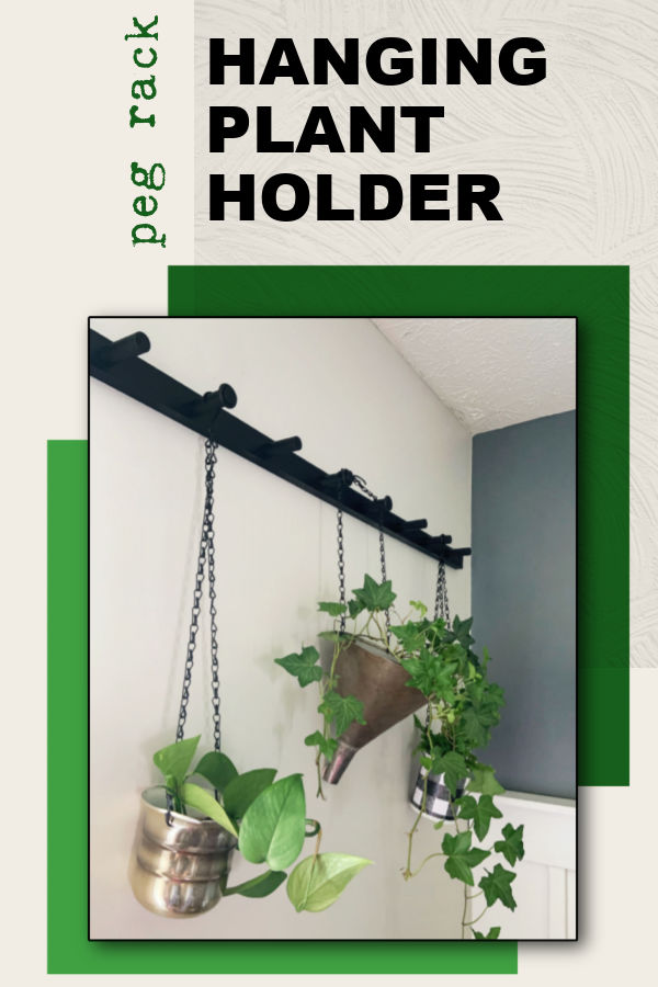 She's Crafty Peg Rack Hanging Plant Holder