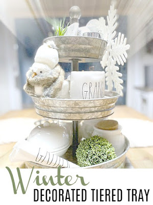 How To Decorate A Tiered Tray For Winter