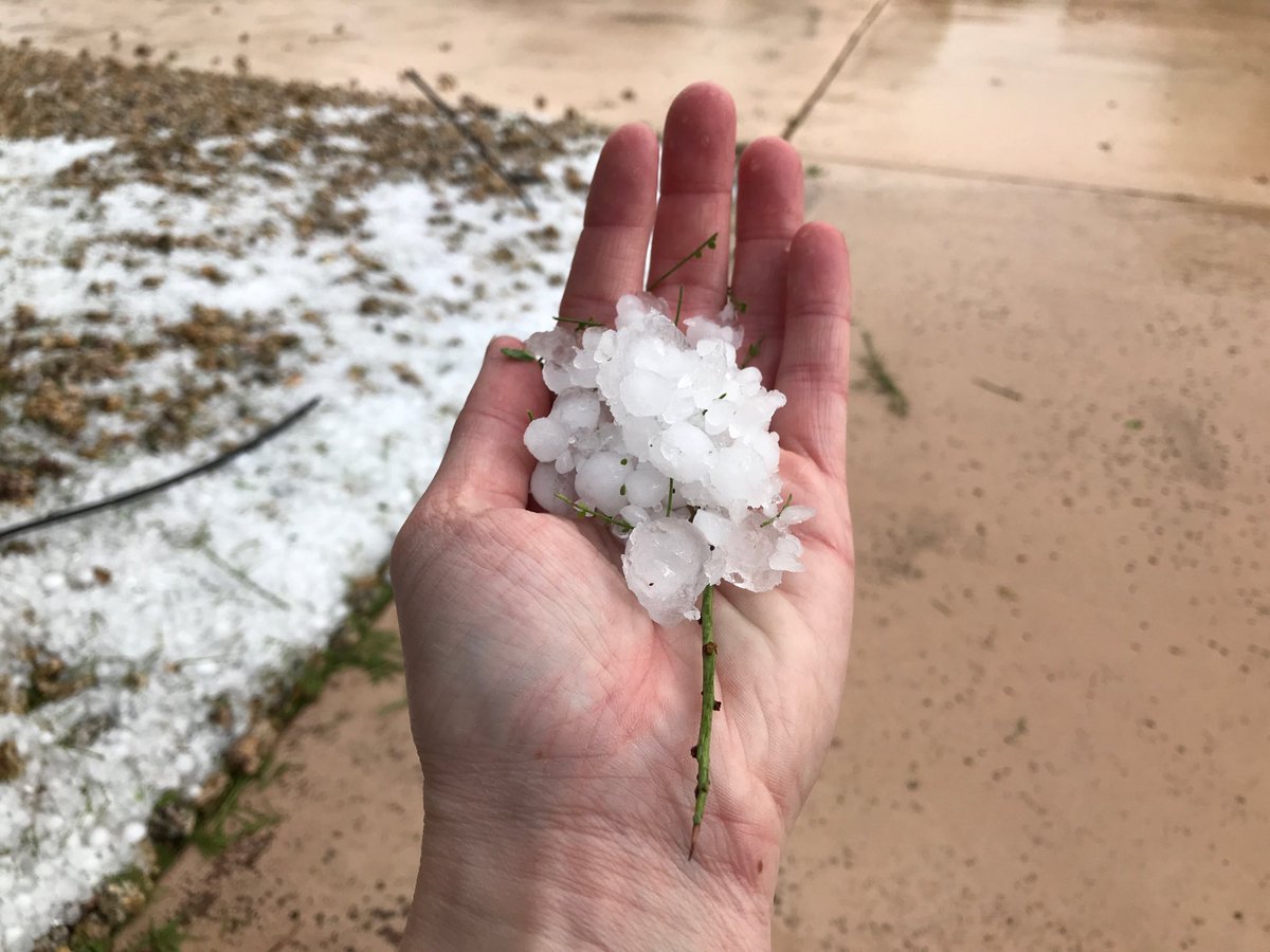 US state of Arizona suffered from heavy rain and hail