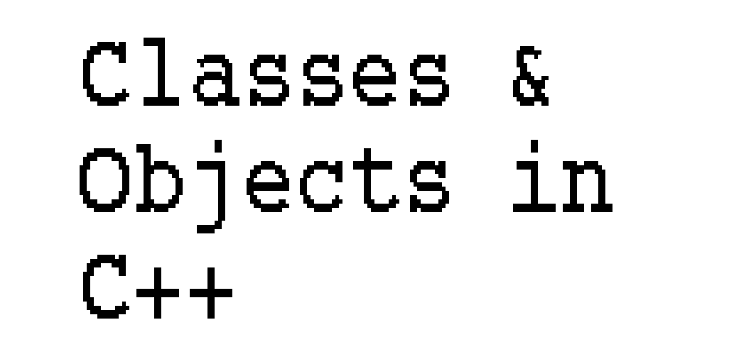 Classes & Objects In C++