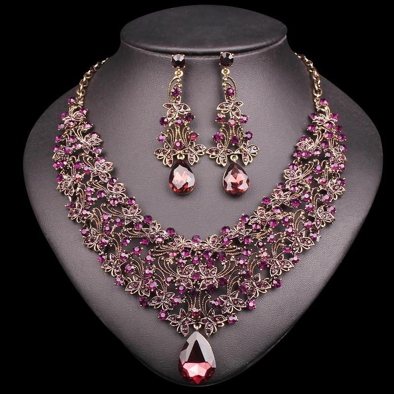 Crystal beads necklace designs