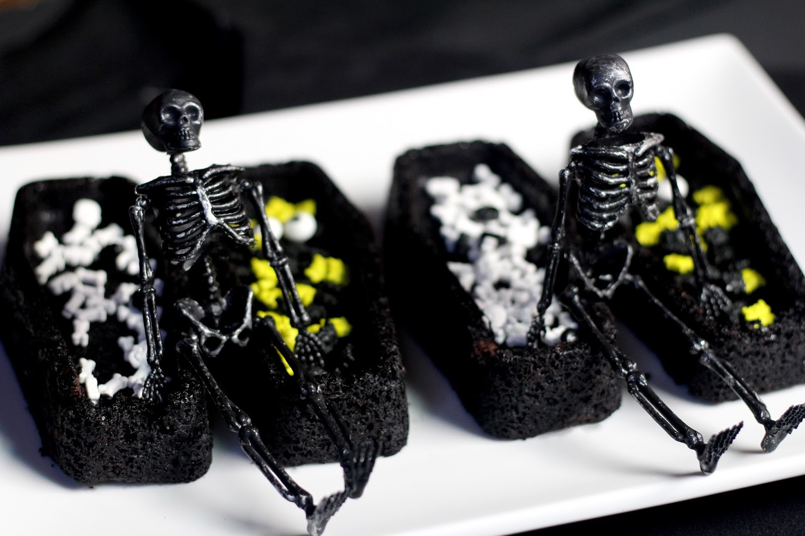 Worms in a Coffin Halloween Chocolate Brownies - Oh My! Sugar High
