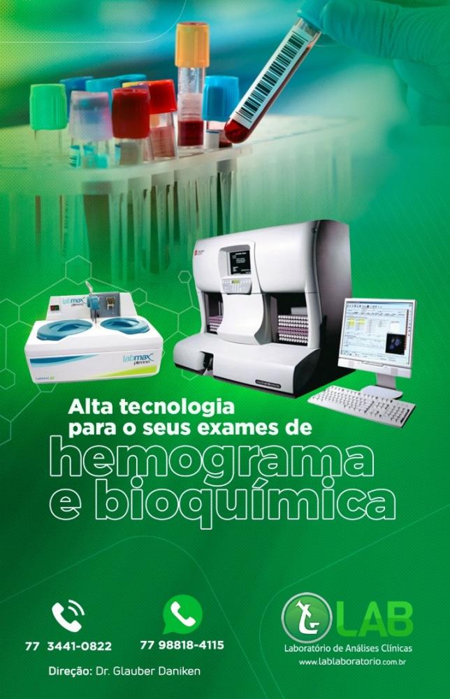 LAB Laboratório, alta tecnologia para realização dos seus exames LAB Laboratório, alta tecnologia para realização dos seus exames
