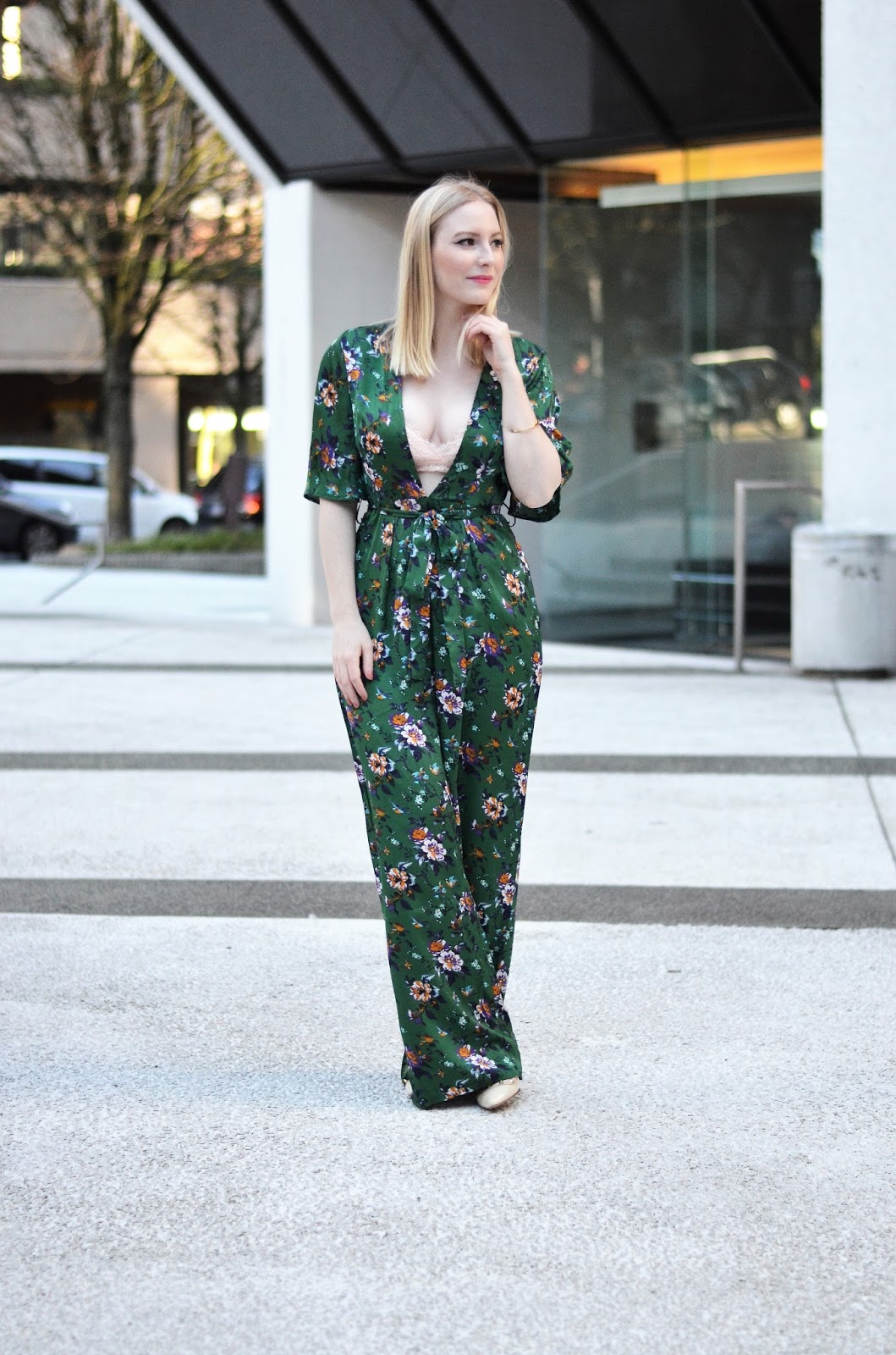 Vancouver Vogue Jump into Spring with a Floral Jumpsuit!