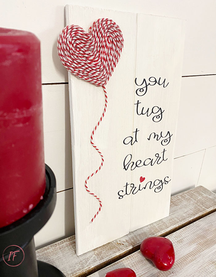 Wooden Heart Valentine Sign DIY