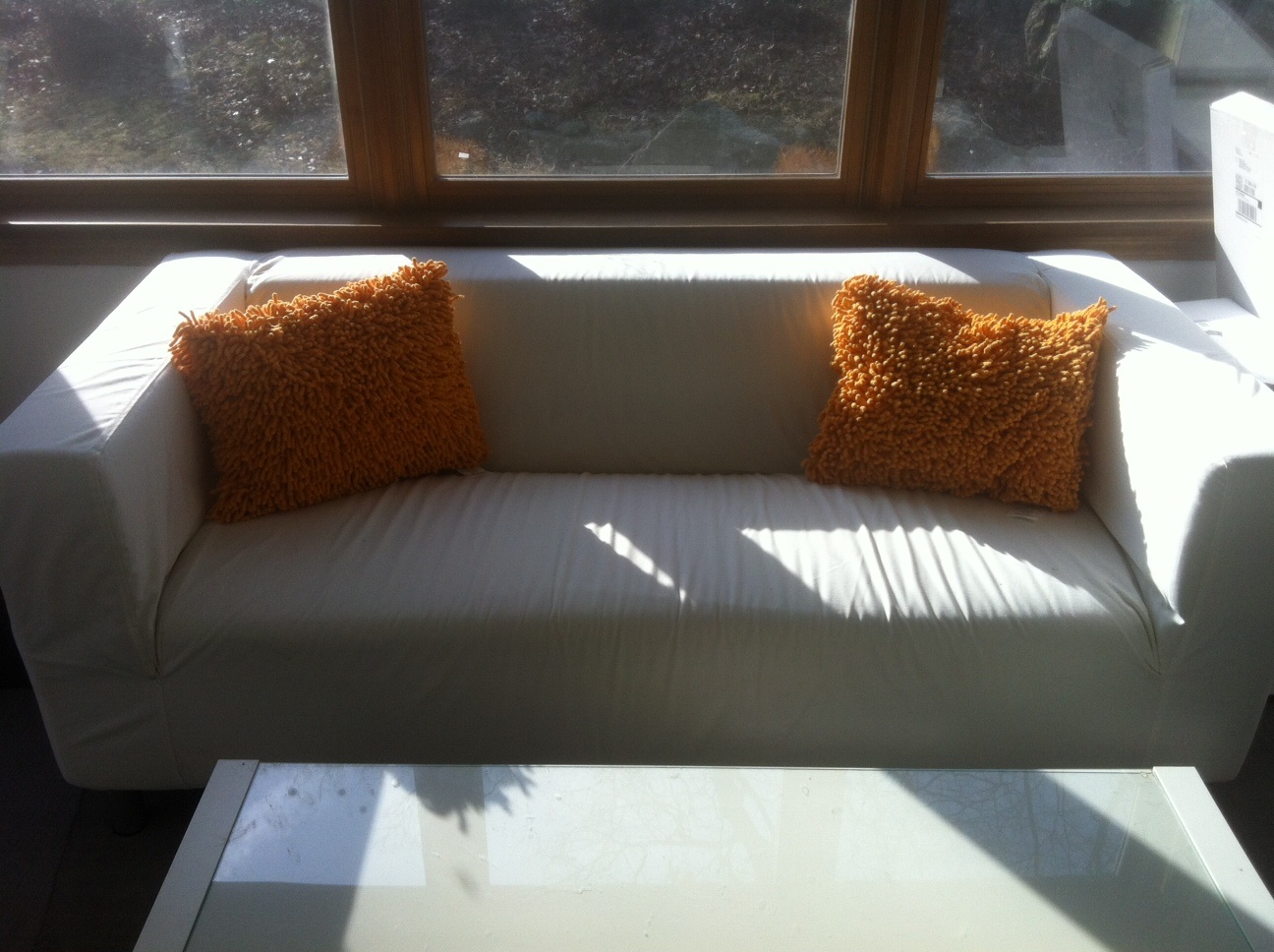 Too Much Stuff... White / Modern Ikea Loveseat & Coffee Table