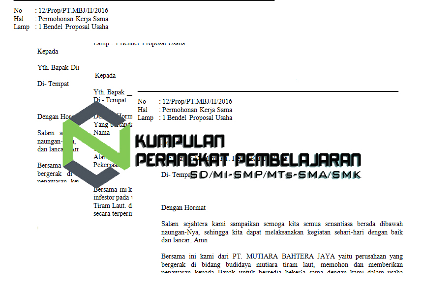 Contoh Surat Pengantar Proposal yang Baik dan Benar Format Word