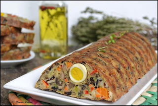 Drob de ghebe si oua de prepelita