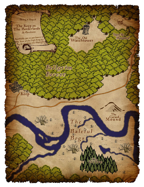Keep On The Borderlands Players Map Keep On The Borderlands Players Map