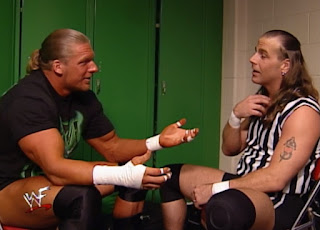 WWE/ WWF - Judgement Day 2000 - Triple H and Shawn Michaels discuss HBK's short shorts