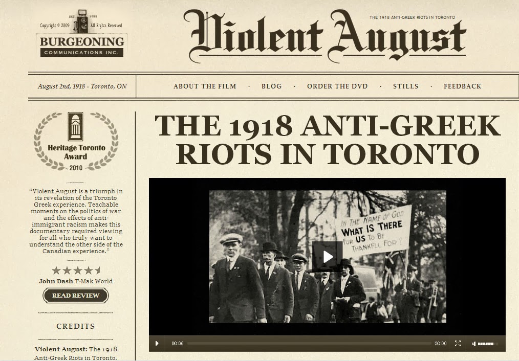 Image result for Violent August: The 1918 Anti-Greek Riots in Toronto book