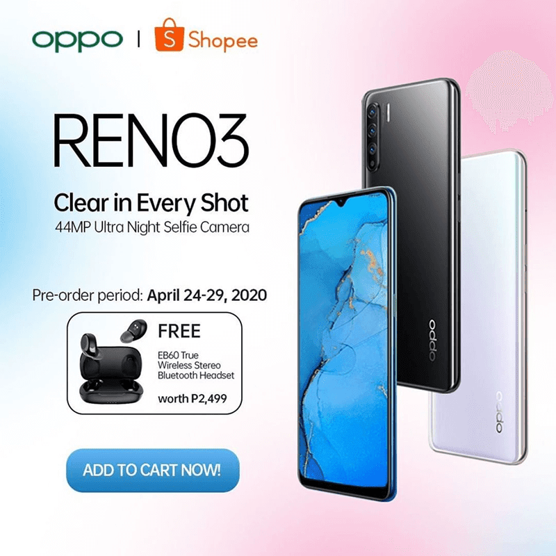 OPPO Reno3 with Helio P90 and 44MP selfie cam is priced at just PHP 18,990