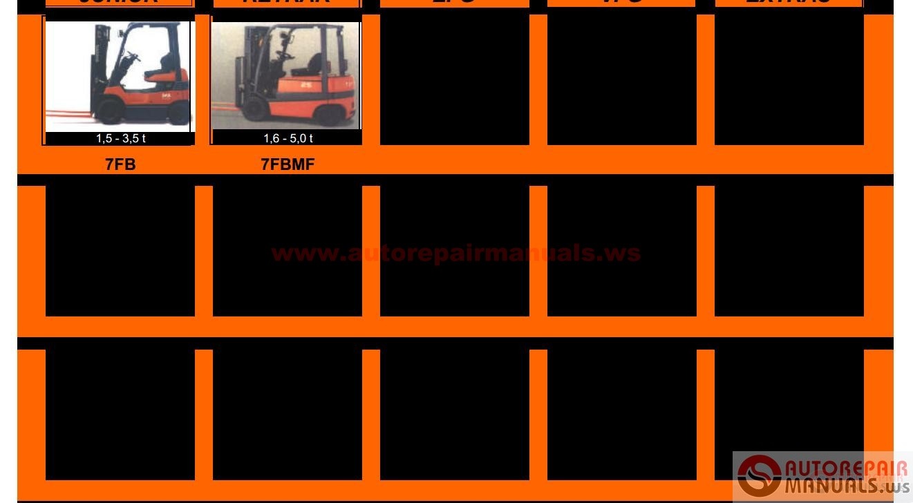 Free Auto Repair Manual : Toyota Forklift, Industrial Equipment Repair