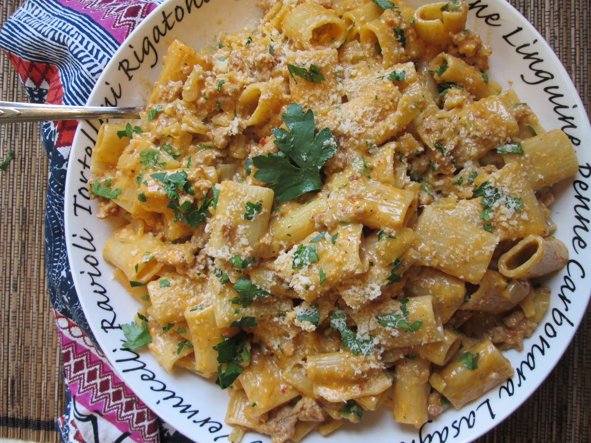 Stirring the Pot Ina Garten's Rigatoni with Sausage and Fennel {One Of