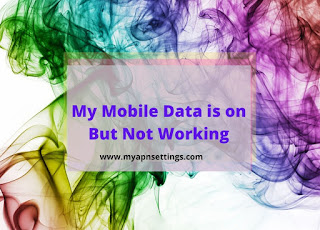 my mobile data is on but not working