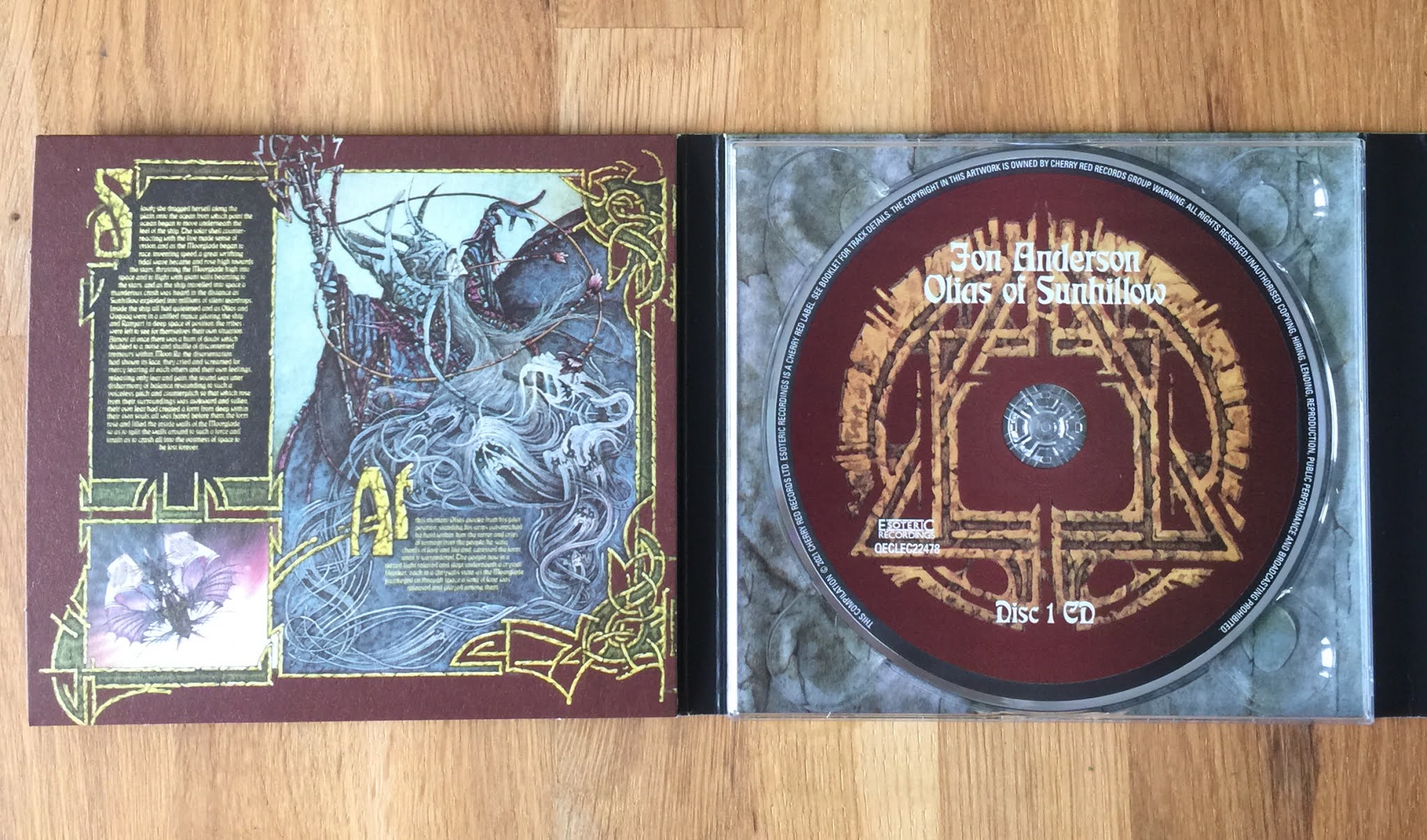 Sounds Good Looks Good Olias Of Sunhillow By Jon Anderson Of Yes July 1976 Uk And Usa Debut Solo Album On Atlantic Records April 2021 Uk Esoteric Recordings Cd Dvd A