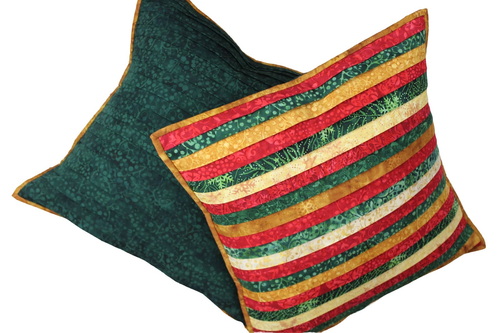 Creatin' in the Sticks Pleated Effect Strip Pillows Tutorial