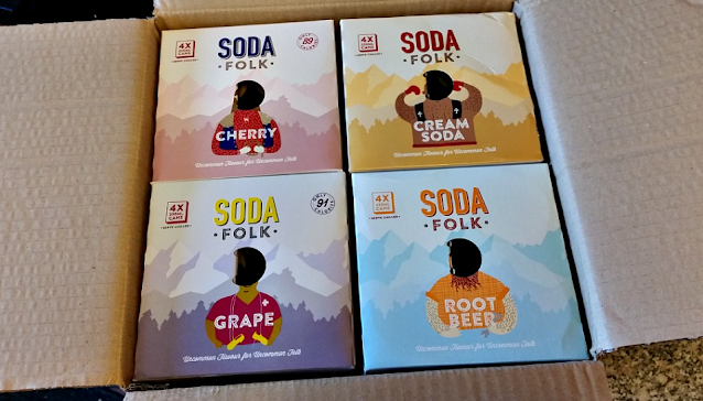 Soda Folk boxes of soft drinks.