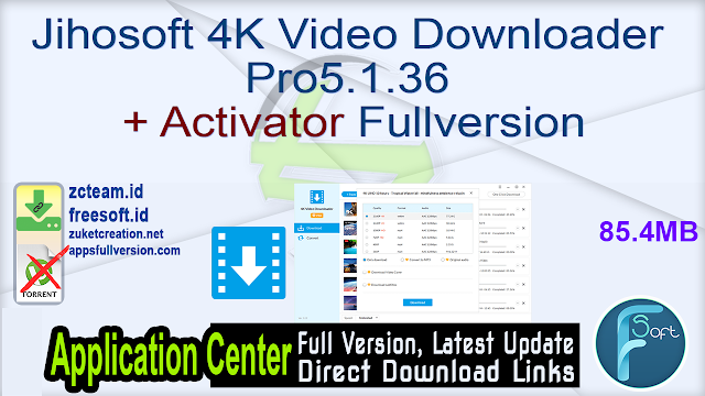 Jihosoft 4K Video Downloader Pro 5.1.36 + Activator Fullversion