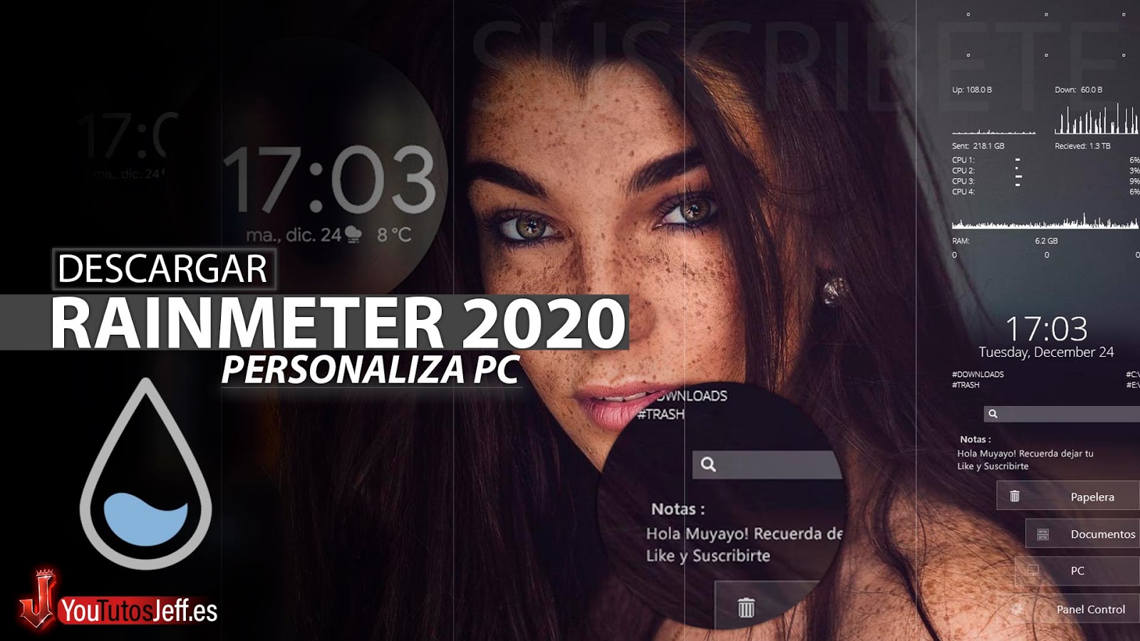 Como Descargar Rainmeter 2020 Ultima Version Español, Personalizar PC