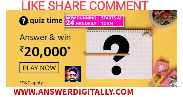 Amazon Quiz Answers Today 28 May 2021 Amazon Quiz Answers Today 28 May 2021