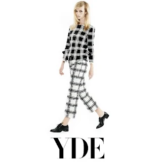 Princess Mary OLE YDE Checkered Peplum Jacket 