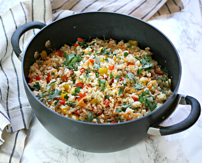 Hungry Couple Brown Rice Vegetable Pilaf