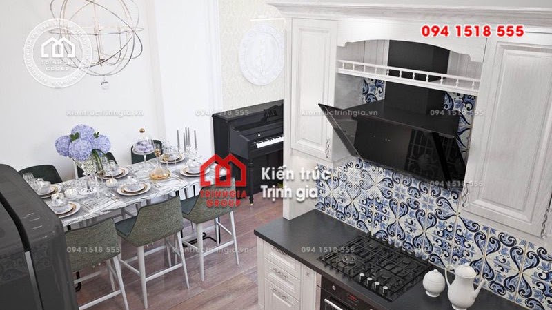 Thiết kế mẫu nhà phố mặt tiền 5m phong cách kiến trúc Pháp - Mã số NP1332 - Ảnh 2