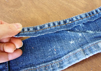 Art as Usual: Simple Jeanius #2- Painters Jeans Cuff Tutorial