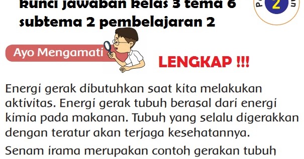 Kunci Jawaban Kelas 3 Tema 6 Subtema 2 Pembelajaran 2 - Simple News Kunci Jawaban Lengkap Terbaru
