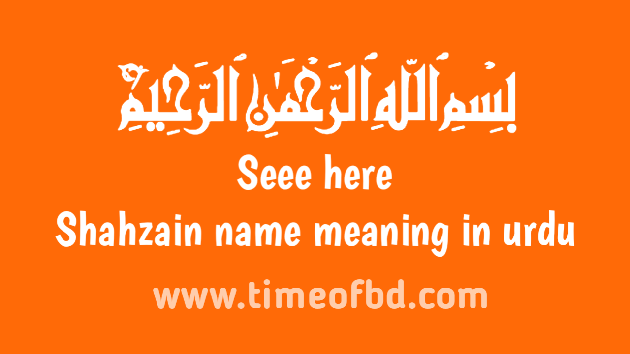 Shahzain name meaning in urdu | شاہ زین نام کا مطلب اردو میں ہے
