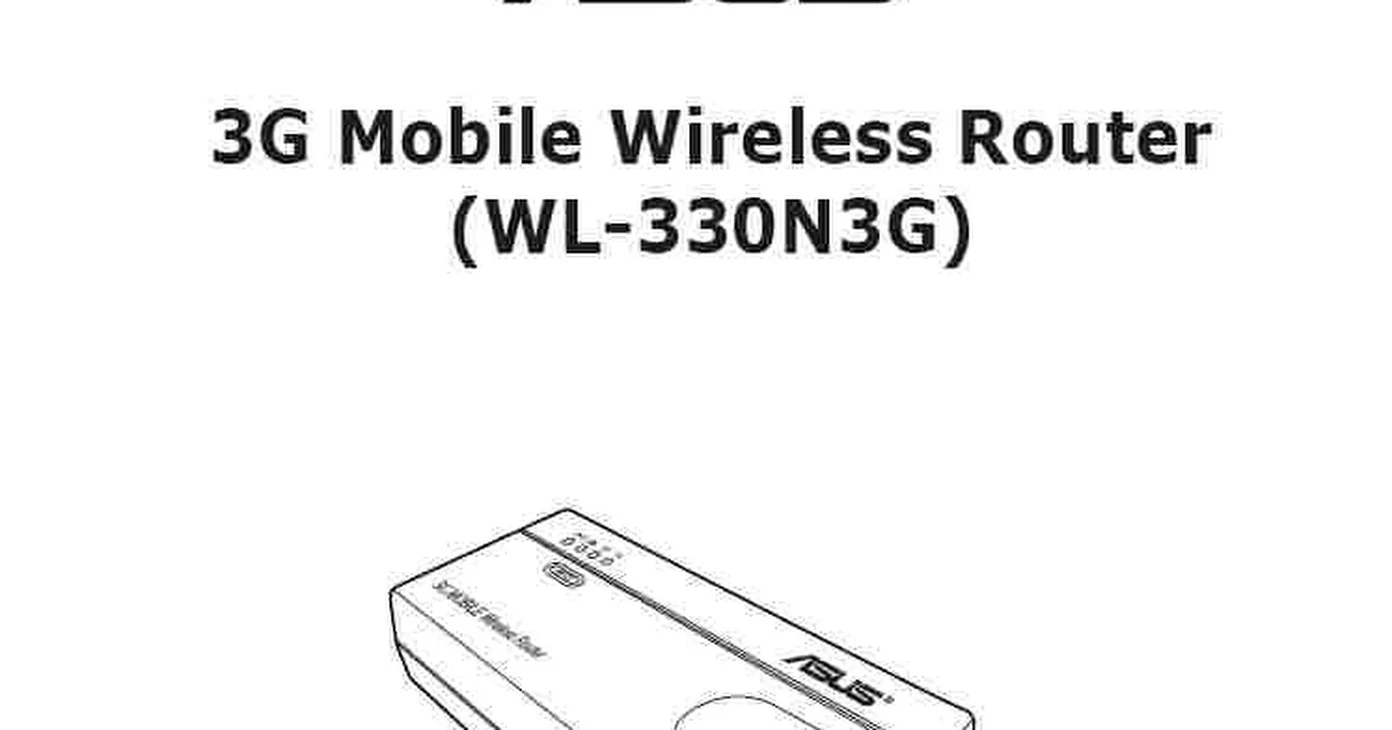 ASUS WL-330N3G Manual | Download Manual Pdf