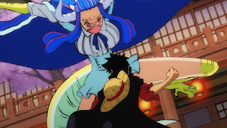 ワンピースアニメ 990話 | 百獣海賊団 飛び六胞 うるティ ルフィ | ONE PIECE Beasts Pirates Ulti vs Luffy