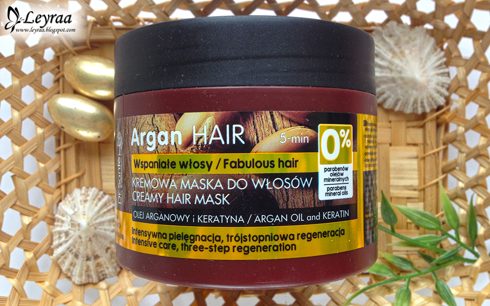 Dr. Sante, Argan Hair, kremowa maska do włosów - olej arganowy i keratyna