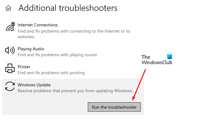 Error de actualización de Windows 10