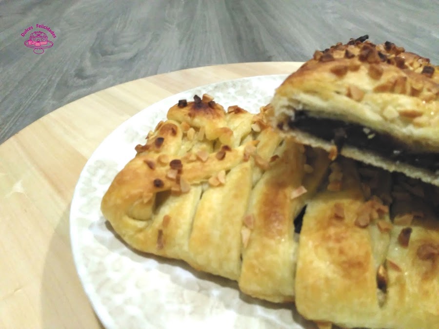 Trenza de chocolate vegana