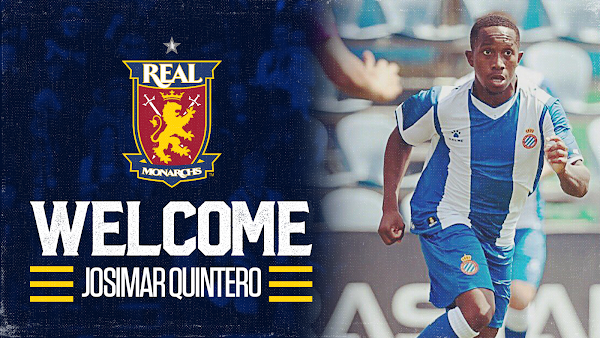 Oficial: Real Monarchs, firma Josimar Quintero