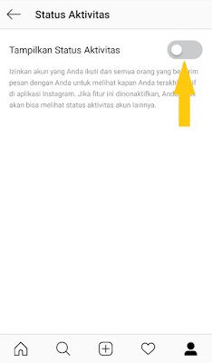 Nonakrifkan Status Terakhir Dilihat di Instagram