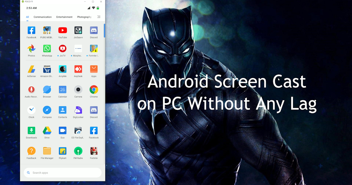 Lag Free Android Screen Cast On Pc Without Any Software Using Usb 60fps