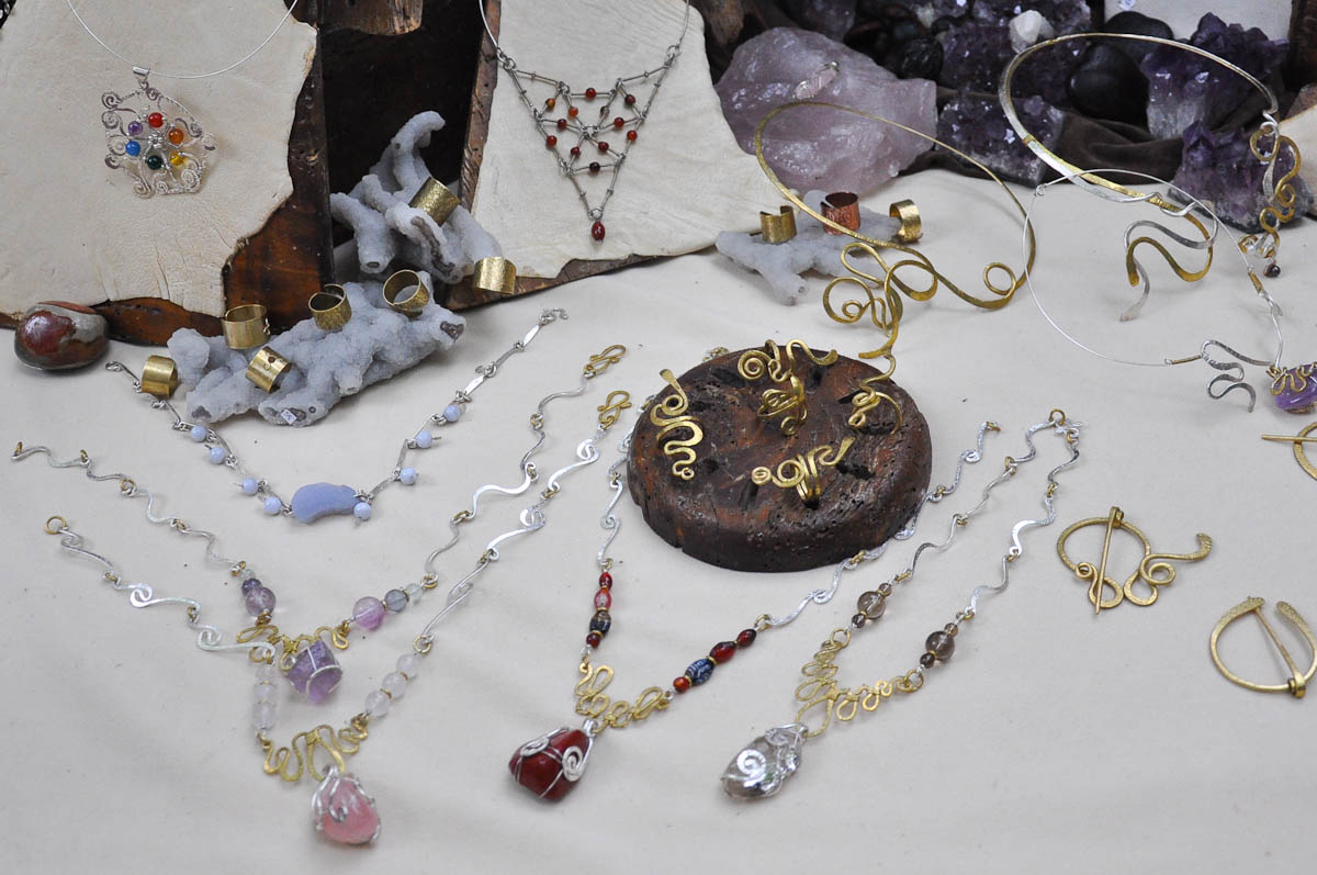 Handmade jewellery stall, Romeo and Juliet Festival - Faida, Montecchio Maggiore, Veneto, Italy