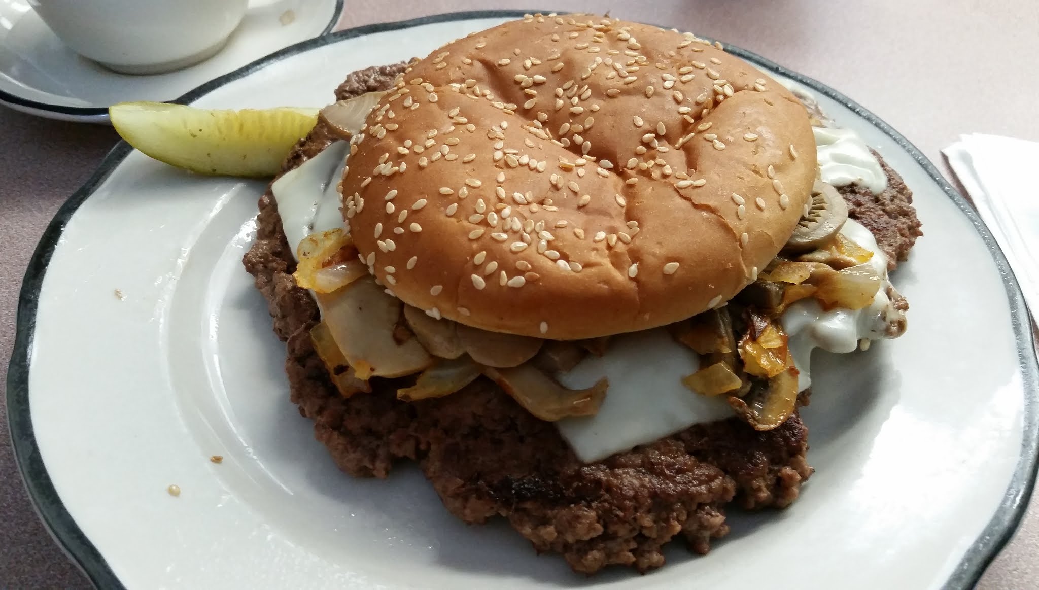 Neon Rocketship The Hubcap Cheeseburger