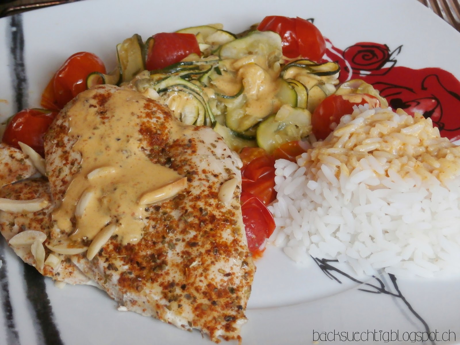 backsüchtig: Poulet-Cherry-Blech: schnell, einfach und oberlecker